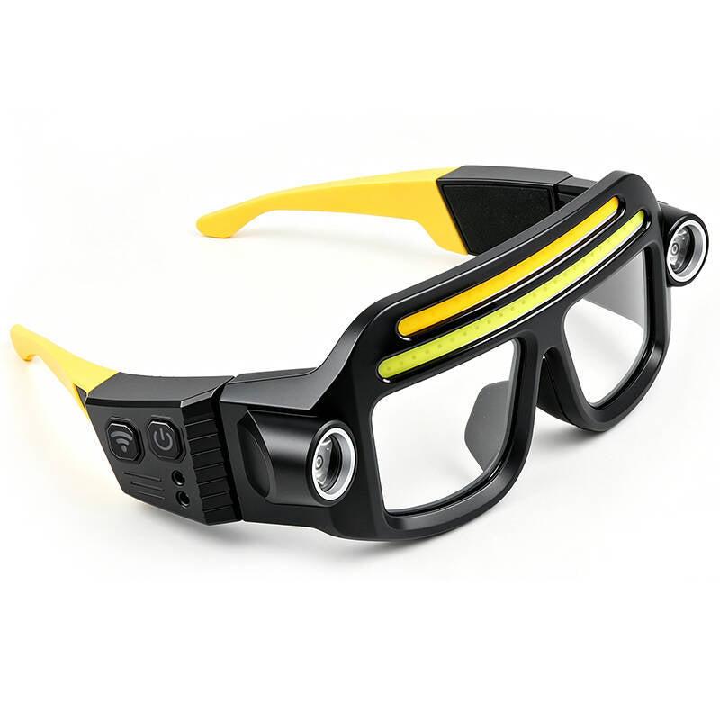 Lunettes Lampe Frontale LED COB — Mains Libres / USB-C / IPX4