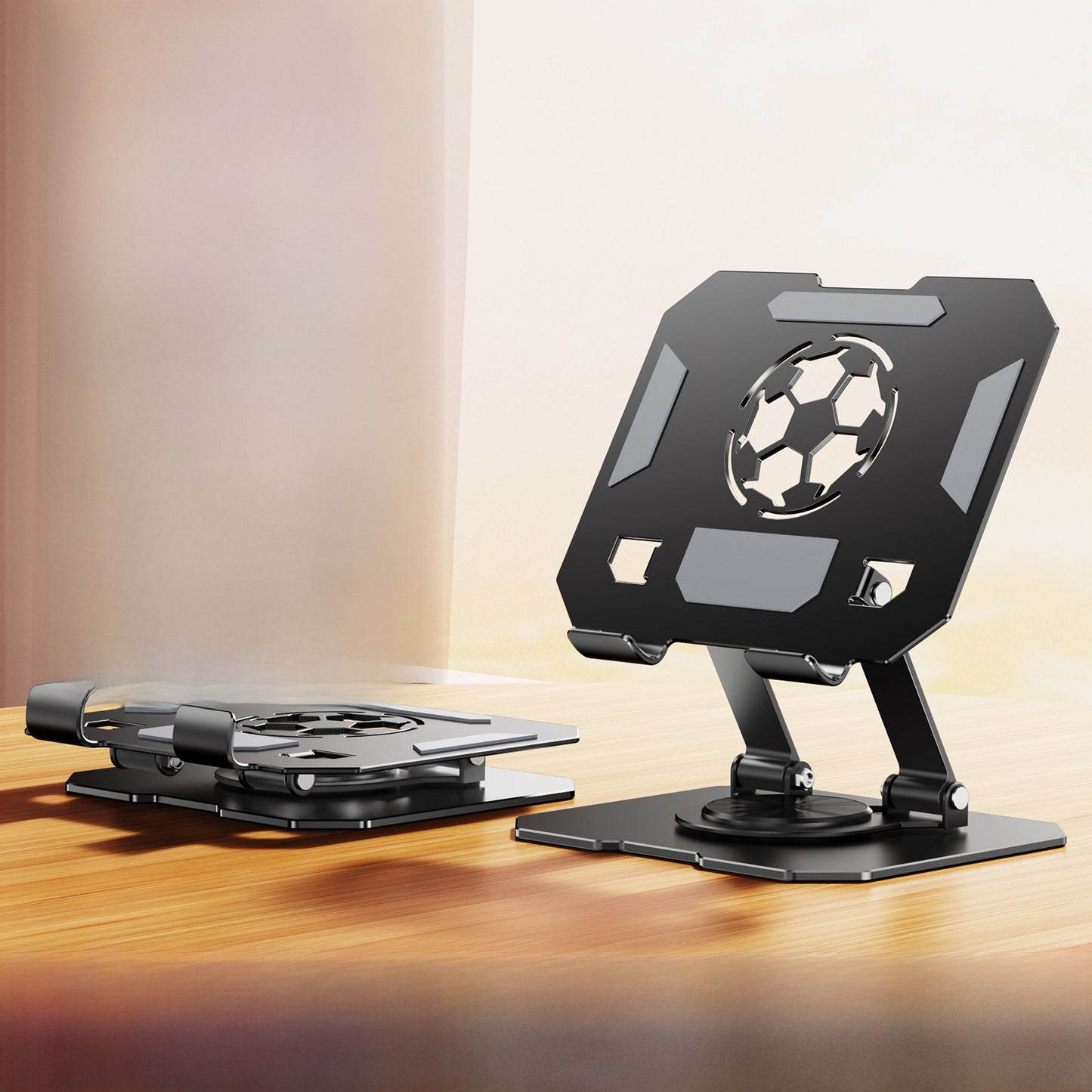 DeskFlex Pro – Verstelbare 360° aluminium laptopstandaard | Opvouwbaar, universeel tot 17"