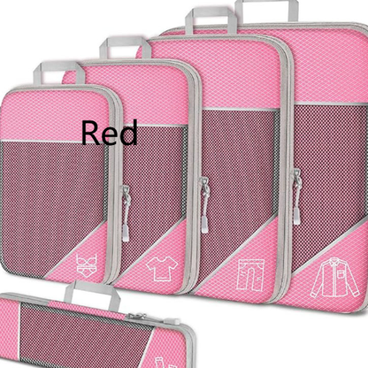 Lot de 5 organiseurs de valise / 4 Coloris