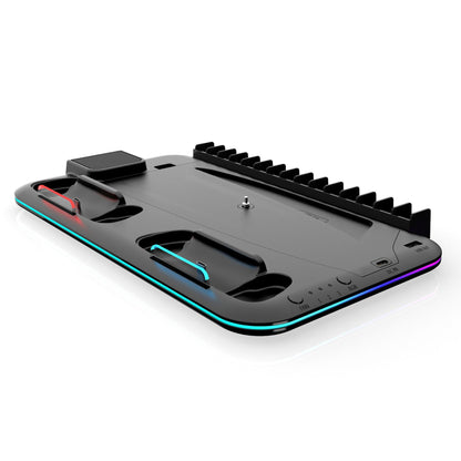 Socle Refroidissement PS5 avec Chargeur Manettes & Rangement