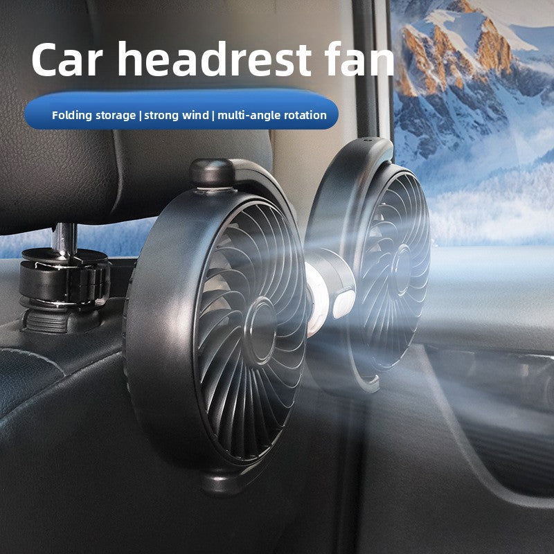 Ventilateur Double Tête USB Siège Arrière Voiture
