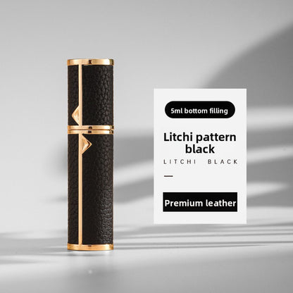 Flacon Parfum Rechargeable / Cuir & Or / Liner Verre