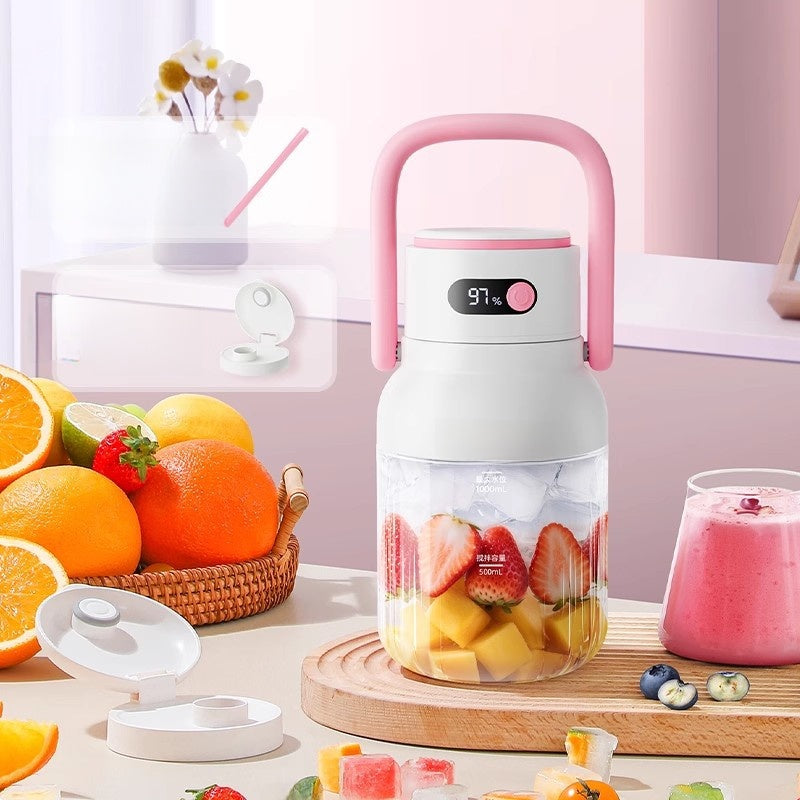 SteelBlend Pro – Draagbare Draadloze RVS Blender 150W | 18.000 tpm, 400 ml, 3 Trendy Kleuren