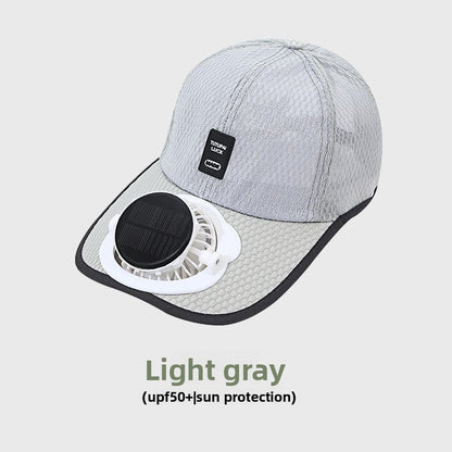 Casquette Ventilateur Solaire & Rechargeable USB
