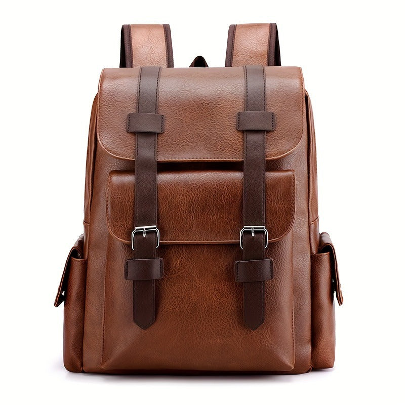 Sac à Dos Cuir Souple Grande Capacité — Style Rétro Voyage