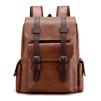 Sac à Dos Cuir Souple Grande Capacité — Style Rétro Voyage