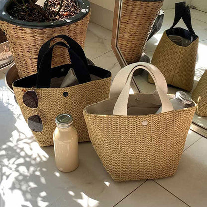 SummerBucket – Sac À Main Paille Tressée Femme