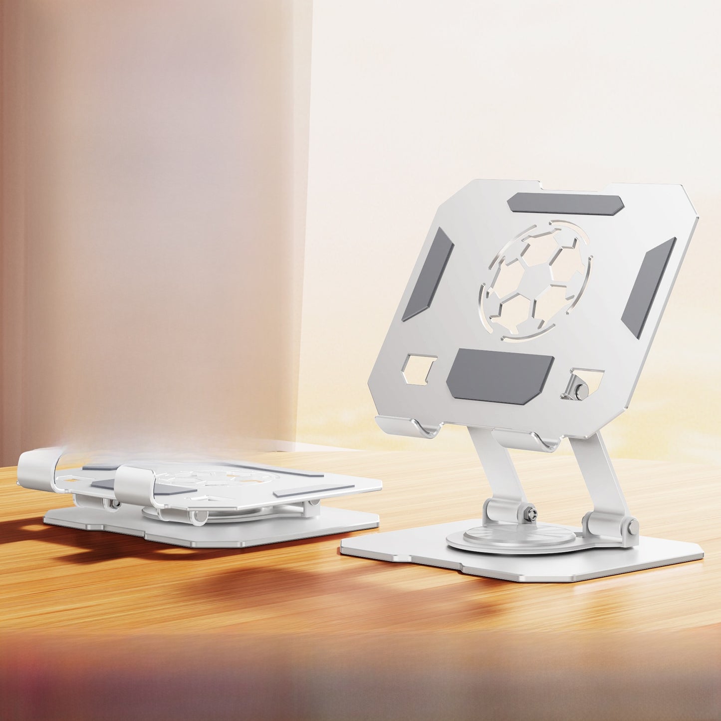DeskFlex Pro – Verstelbare 360° aluminium laptopstandaard | Opvouwbaar, universeel tot 17"