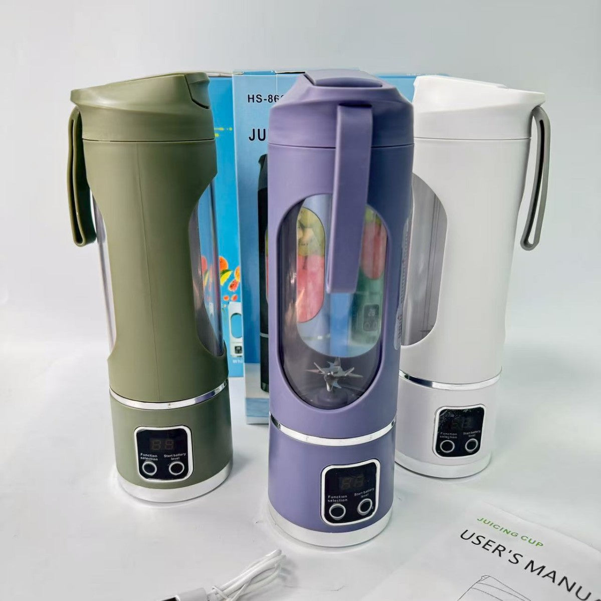 BlendGo Pro – Draagbare USB Oplaadbare Blender 200W | 18.000 tpm, 500ml, 3 Kleuren