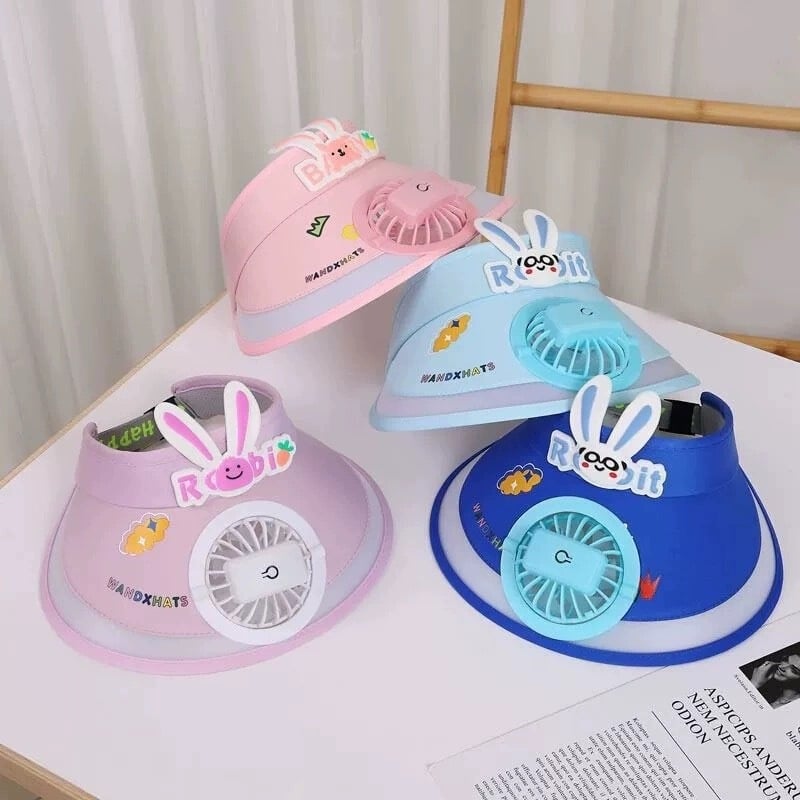 FanCap Kids – Casquette Ventilateur Rechargeable Enfant Anti-UV