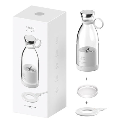 MagBlend Pro – Draagbare Sapcentrifuge Blender Magnetisch Opladen 150W | 350ml, Wit & Roze