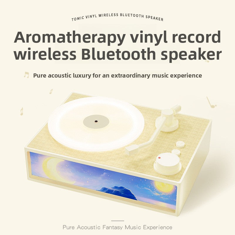 Enceinte Bluetooth Rétro 3-en-1 — Diffuseur Arômes / Veilleuse  / 4 Coloris