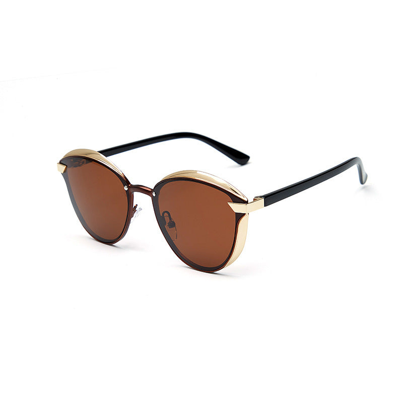 Lunettes de Soleil Tendance pour Femmes — Monture Ronde Métal UV400