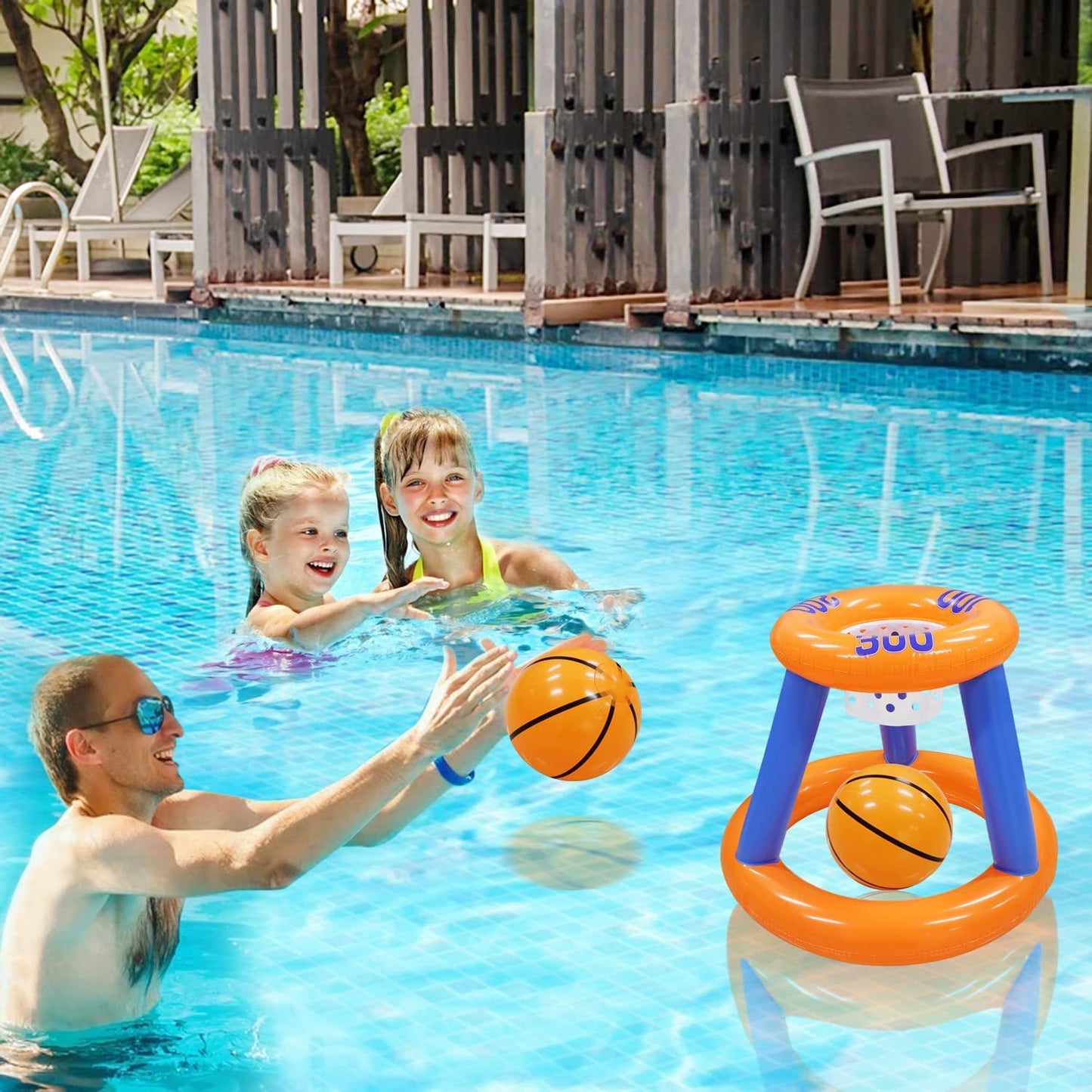 Opblaasbare basketbalring — Zwembad & Buiten