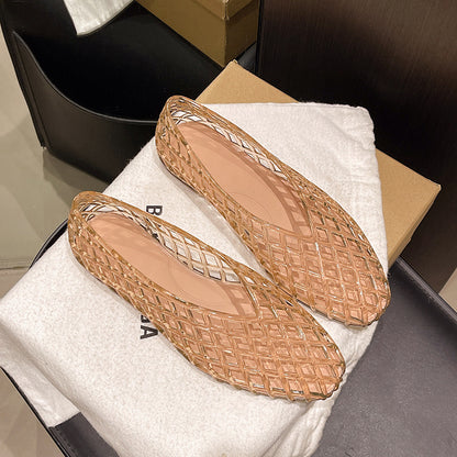 Sandales à Enfiler en Maille pour Femmes