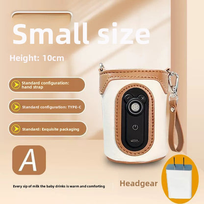 Draagbare USB-flesverwarmer — Isolerende hoes met 26 temperatuurinstellingen