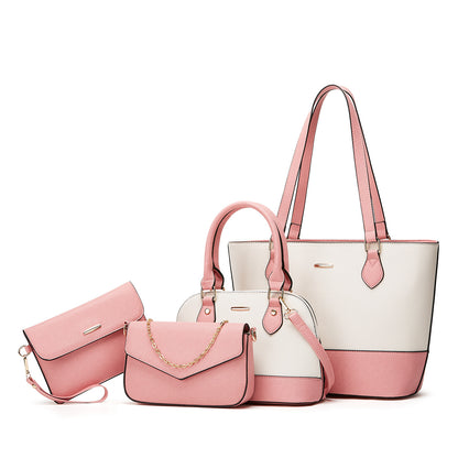 Ensemble Sac Cabas Femme 4 Pièces en Cuir PU