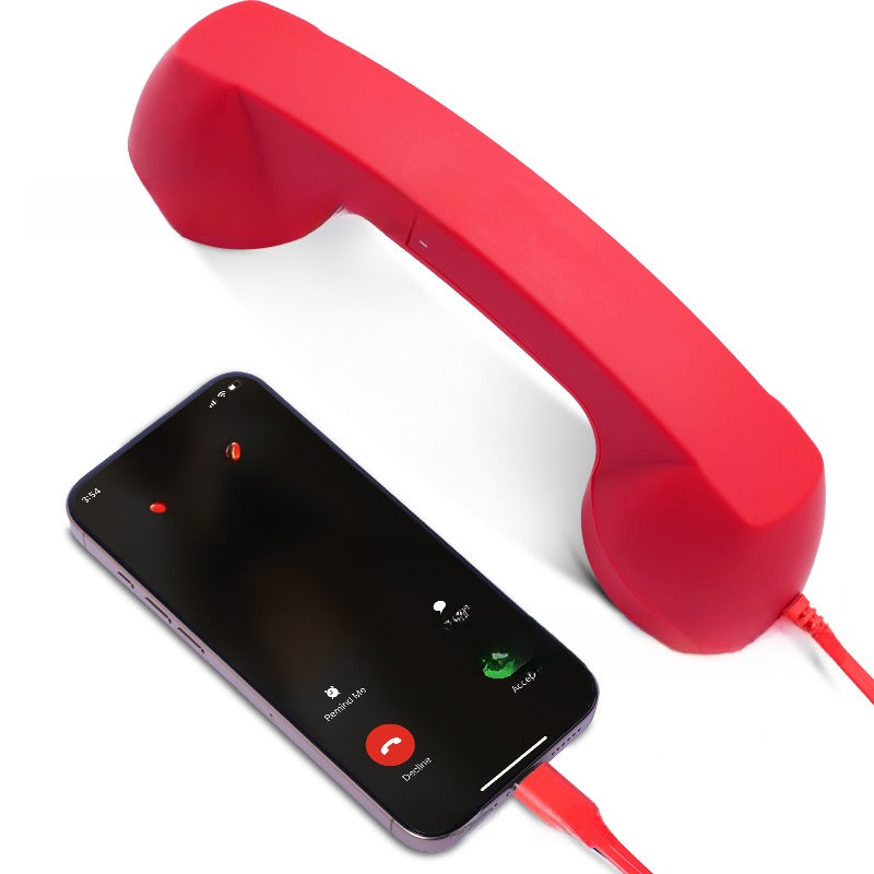 Combiné Téléphonique Rétro avec Micro / 4 Coloris