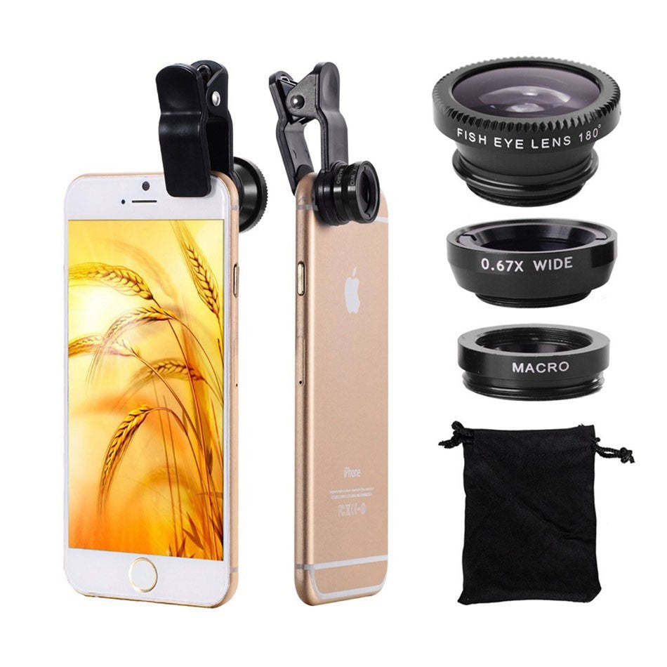 Kit Objectif Téléphoto 12X Smartphone 10-en-1 avec Trépied & Selfie