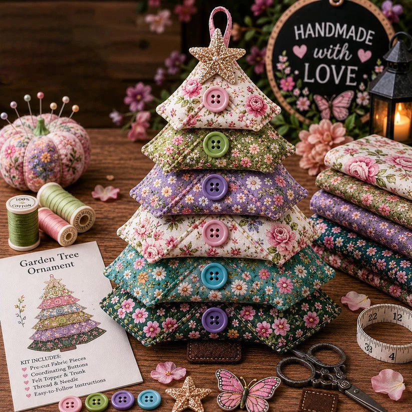 Kit couture sapin décoratif en tissu 5 thèmes