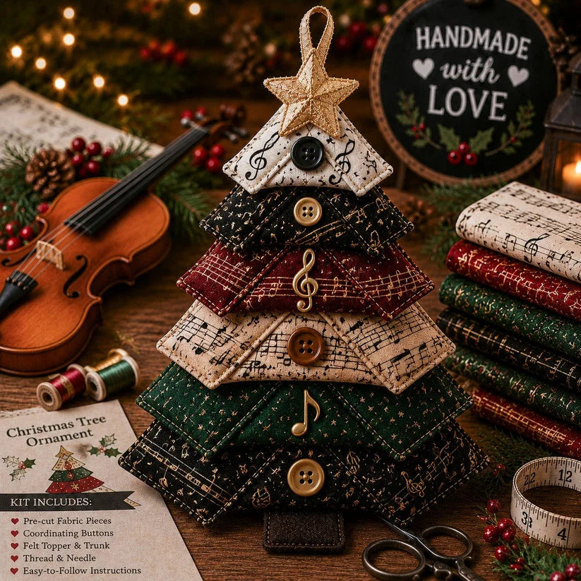 Kit couture sapin décoratif en tissu 5 thèmes