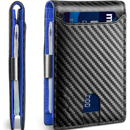 Portefeuille Bi-fold Anti-RFID Fibre de Carbone — Protection Cartes
