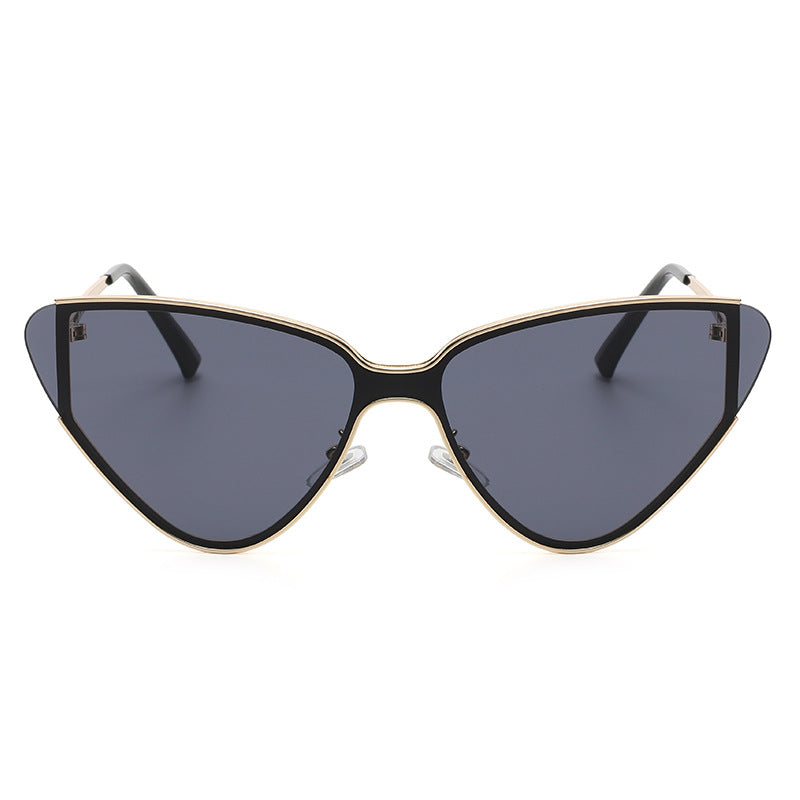 Lunettes de Soleil Œil de Chat Rétro Grande Monture
