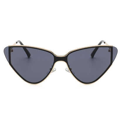 Lunettes de Soleil Œil de Chat Rétro Grande Monture