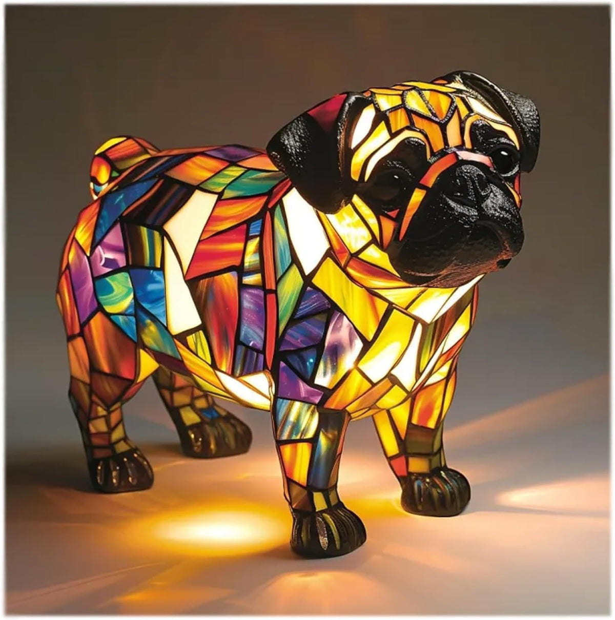 Lampe animaux effet vitrail / 5 modèles