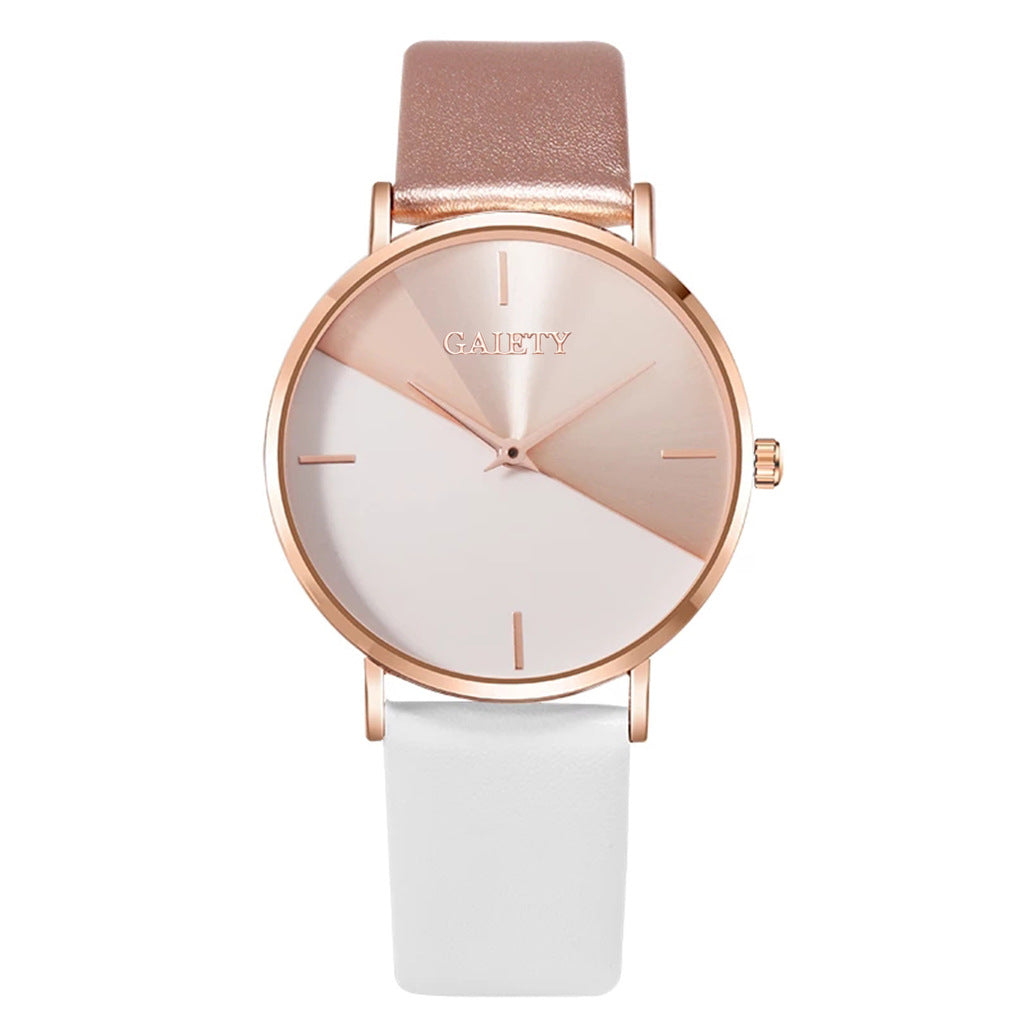 Bicolor horloge (kwarts) goud & zilver