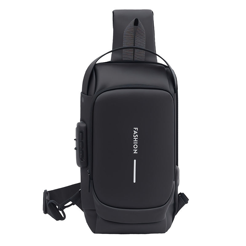 Sac Bandoulière Antivol Homme — Verrou à Code / Port USB / Oxford Impérméable