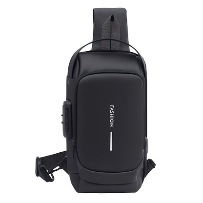 Sac Bandoulière Antivol Homme — Verrou à Code / Port USB / Oxford Impérméable