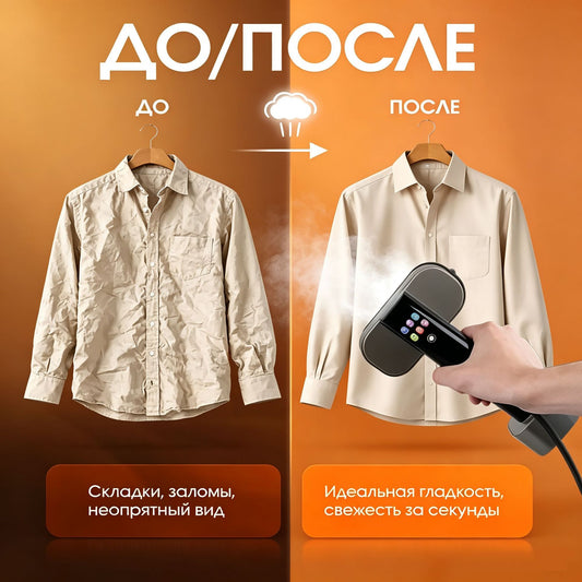 Défroisseur Vapeur Portable — Tactile 1300 W