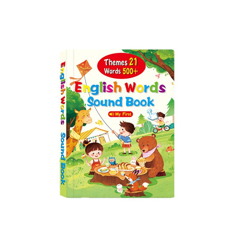 Livre Sonore Anglais Interactif pour Enfants / 21 Thèmes / 500+ Mots