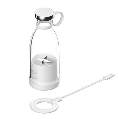 MagBlend Pro – Draagbare Sapcentrifuge Blender Magnetisch Opladen 150W | 350ml, Wit & Roze