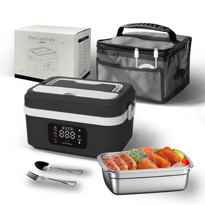 Lunch Box Chauffante Sans Fil Rechargeable — Inox 304 / 1L / USB-C / 60W