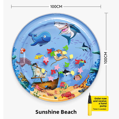 Tapis de Jeu Gonflable pour Bébé — Aquatique & Éveil Sensoriel