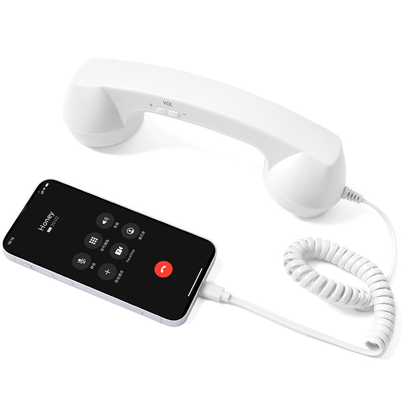 Combiné Téléphonique Rétro avec Micro / 4 Coloris