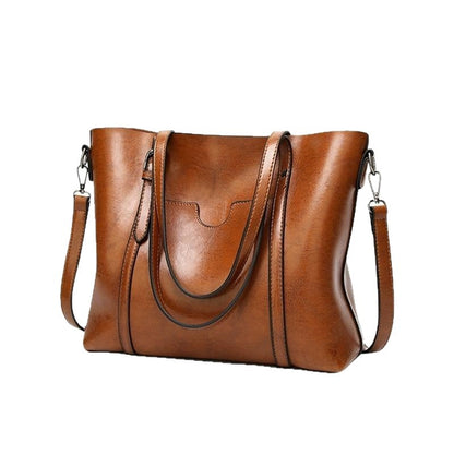 Cabas Femme en Cuir Véritable Grande Capacité