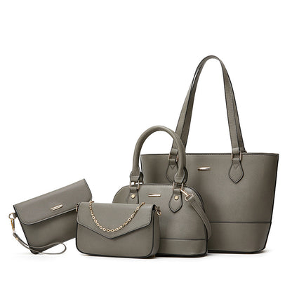 Ensemble Sac Cabas Femme 4 Pièces en Cuir PU