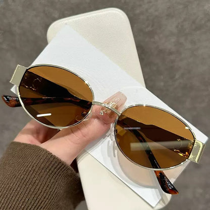Lunettes de Soleil Ovales Anti-UV Tendance
