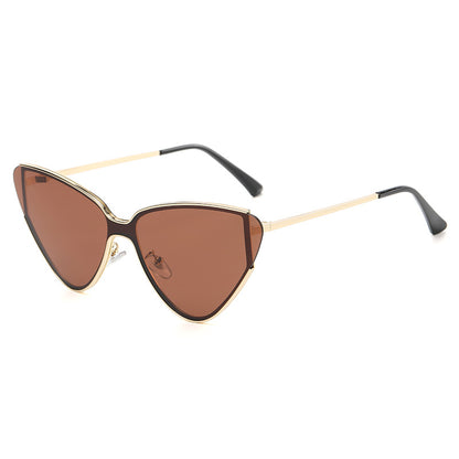 Lunettes de Soleil Œil de Chat Rétro Grande Monture