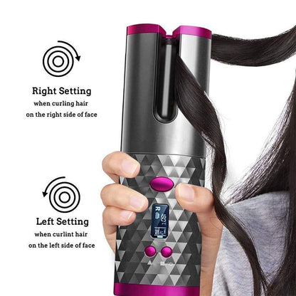 Fer à Boucler Automatique Sans Fil Rechargeable — 3-en-1 / 15 Températures / 5 Coloris