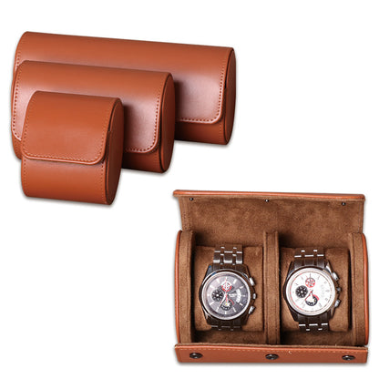 Boîte de Rangement pour Montres en Cuir PU — 3 Emplacements