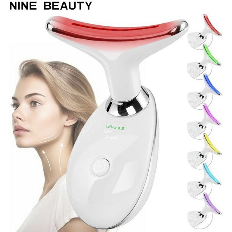NeckGlow Pro – Microstroom & LED Nek & Gezicht Lifting Massager