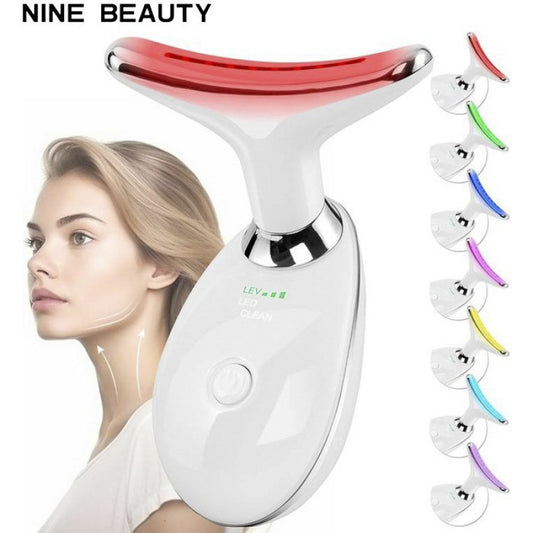 NeckGlow Pro – Masseur Lifting Cou & Visage Microcourant & LED