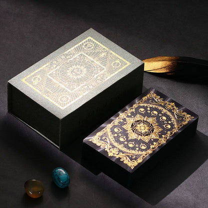 Jeu de Tarot Classique Feuille d'Or 78 Cartes avec Guide