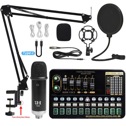 Carte Son Professionnelle V10XPRO avec Microphone — Live & Studio