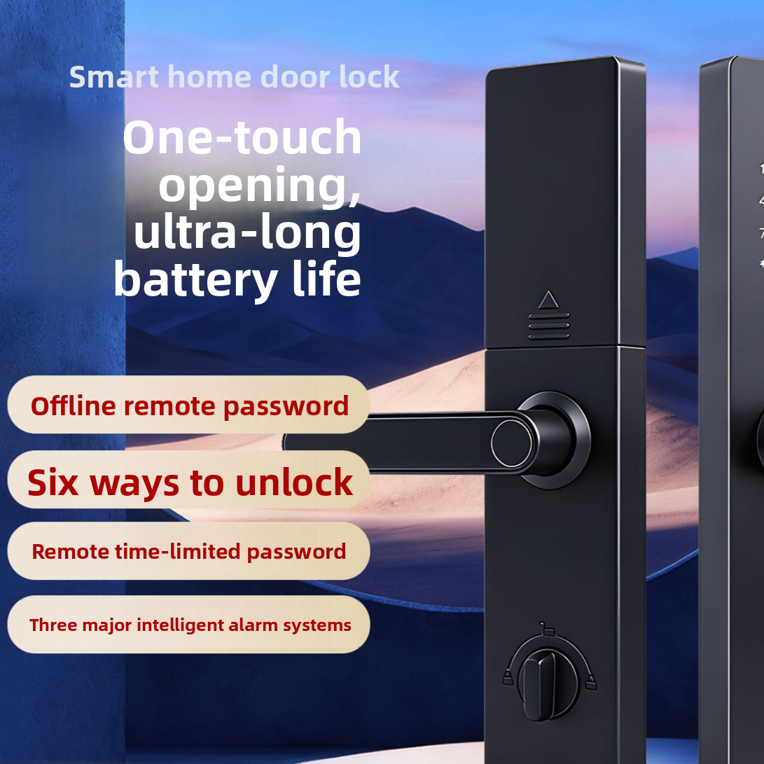 SmartLock B18 – Serrure Connectée Bluetooth Empreinte & Mot de Passe Temporaire | 4-en-1