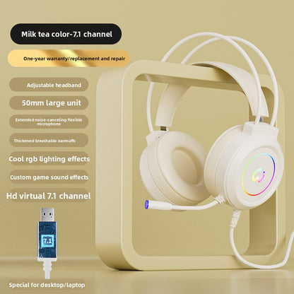 Bedrade Gaming Headset met Microfoon — USB & 3,5 mm, LED